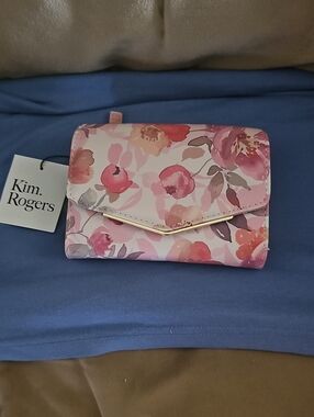 NWT Kim Rogers Pink Sunset Wallet